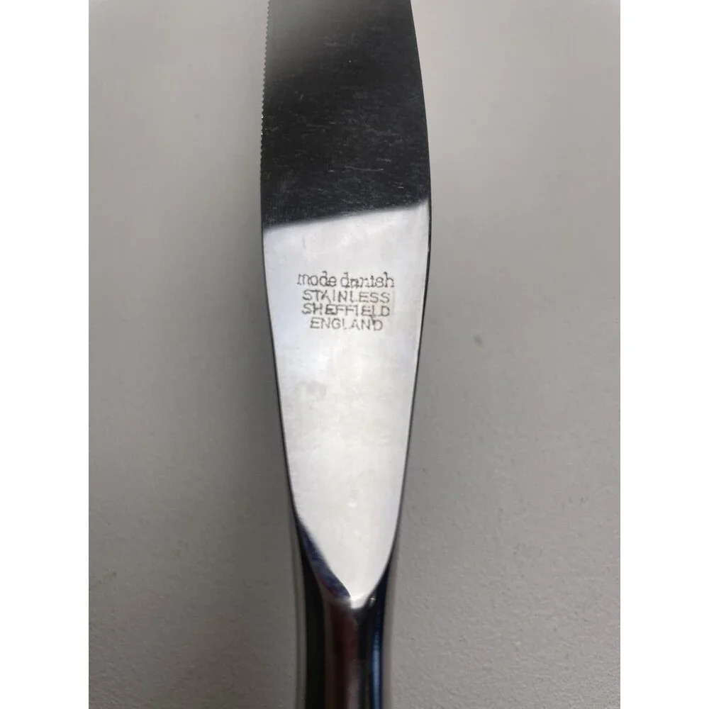 Mode Danish VTG 13” Knife Wood Handle Stainless MCM Sheffield England BARGAIN